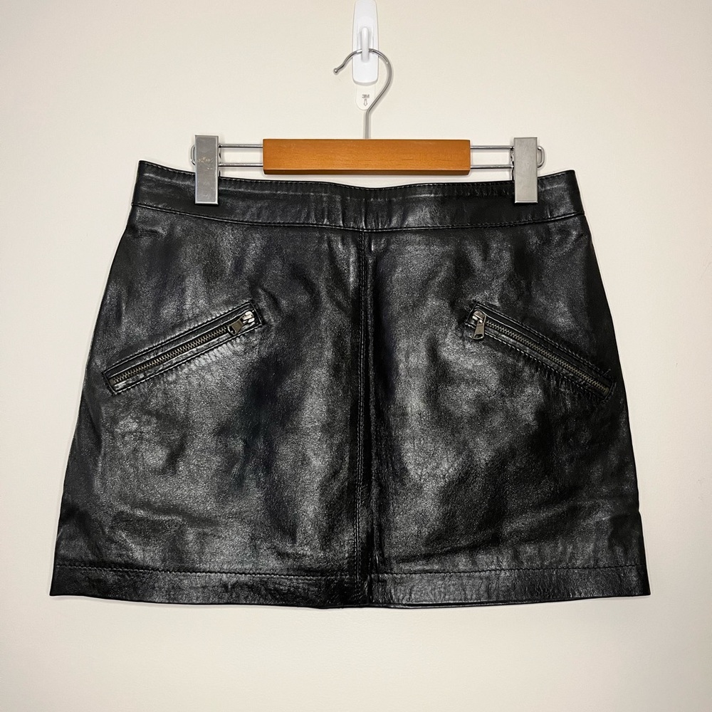 Zara Small Leather Skirt